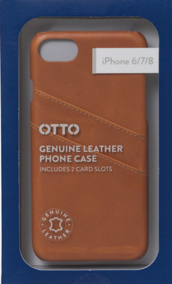 Otto Genuine Leather Phone Case for Iphone 6/7/8 includes 2 Card Slots
