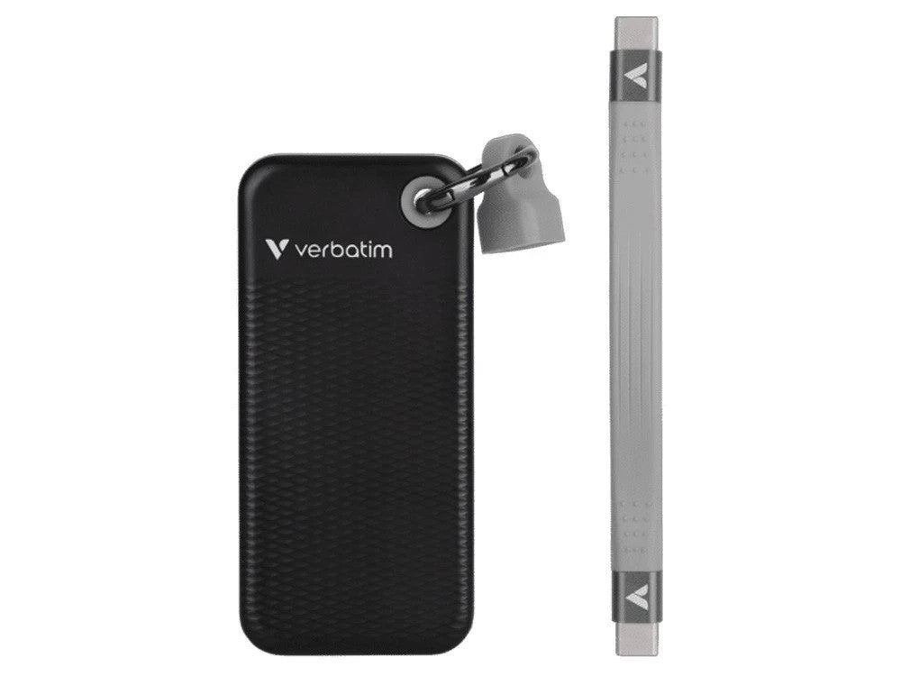Verbatim Pocket 1TB USB-C 3.2 Gen 2 Portable SSD - Black/Grey 32190