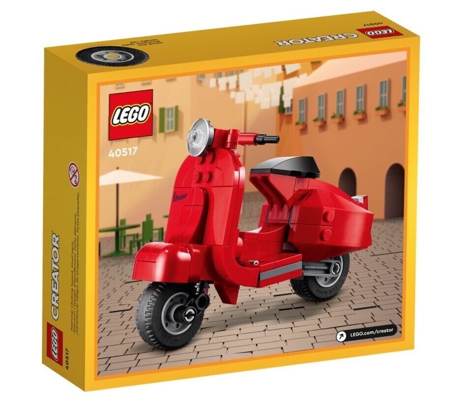 Lego Creator 40517 Vespa Red Scooter - Brand New AU Stock