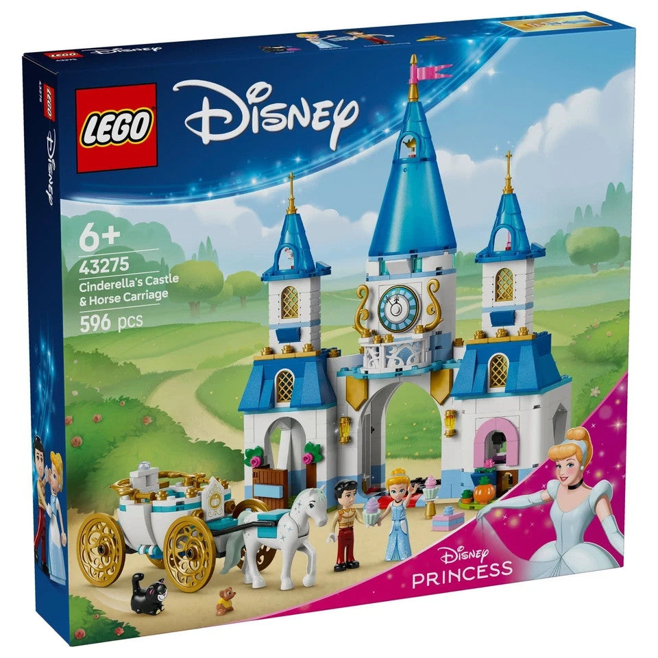 LEGO Disney Princess Cinderella's Castle and Horse Carriage (43275) NEW