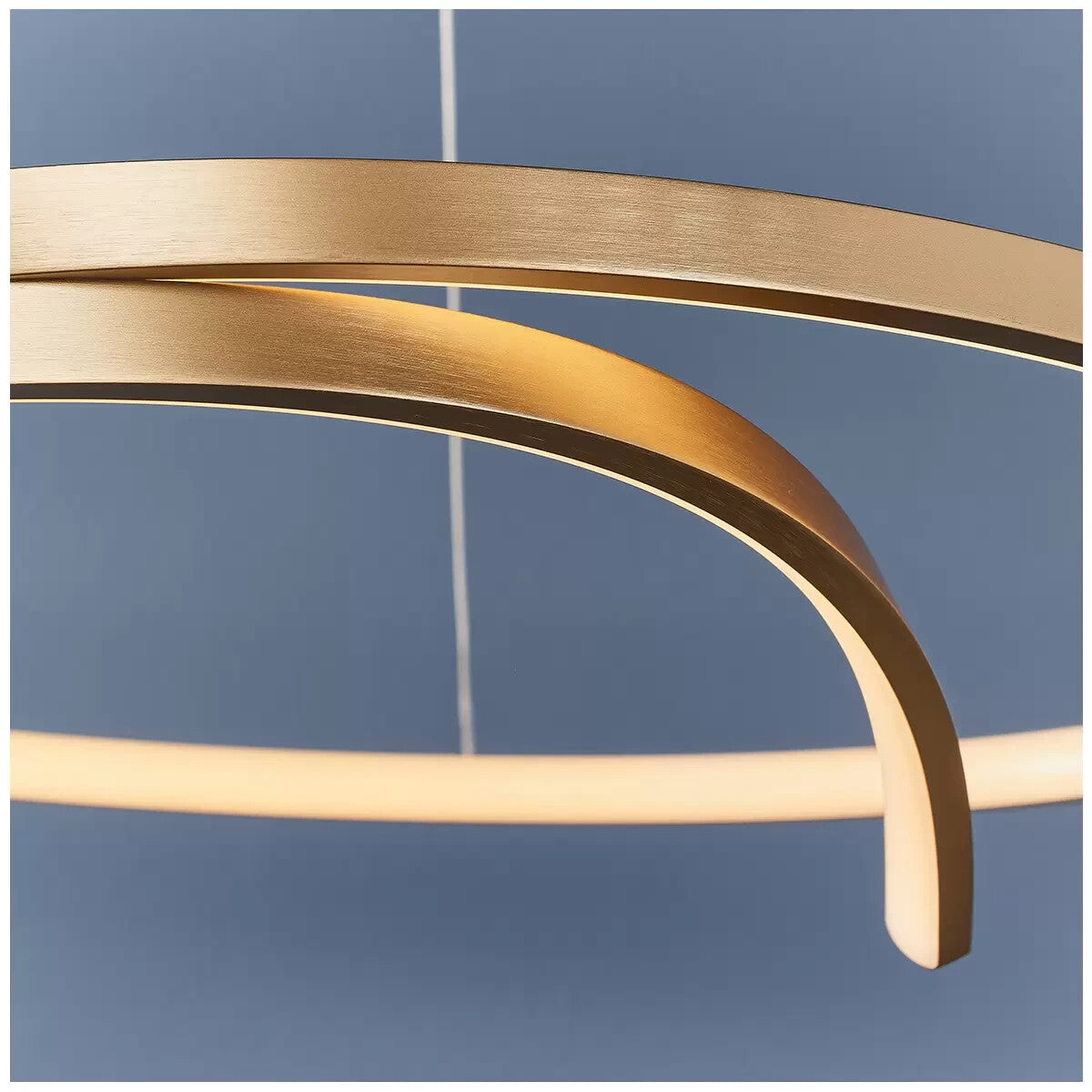 UK Hudson Living - Rafe LED Matte Brushed Gold Pendant Light