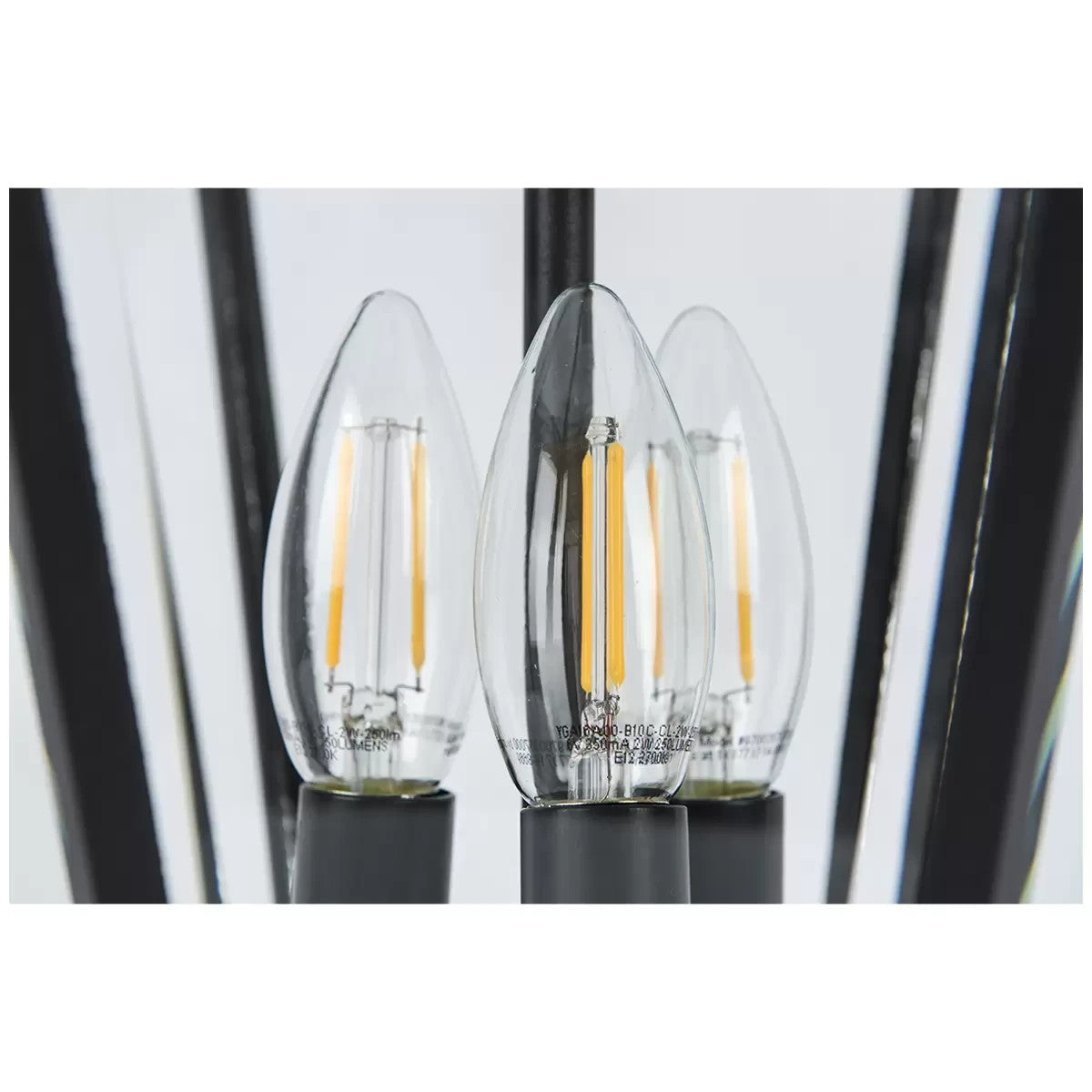 LUTEC 2.27m Cast Aluminium Wireless Solar LED Lamp Post Light Lantern Glass Yard