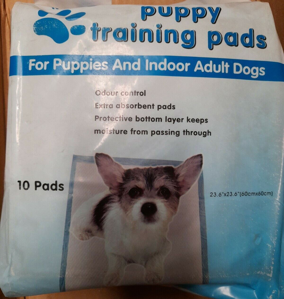 2x 10 pads Puppy Training Pads for Puppies and Indoor Adult Dogs 60cm x 60cm
