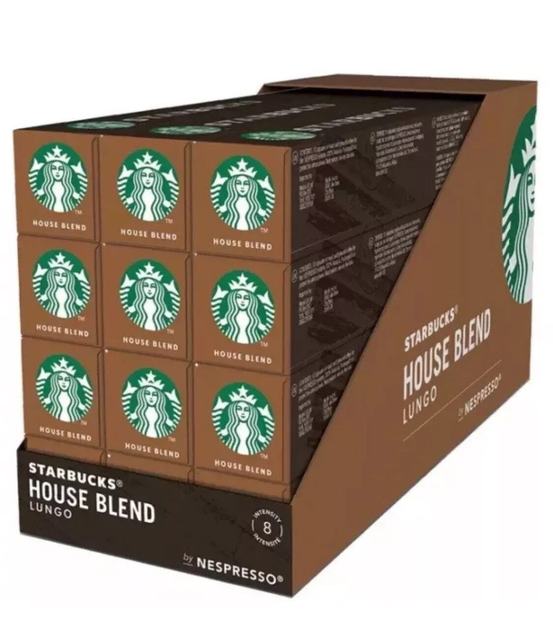 120 PK Starbucks By Nespresso Coffee Capsules House Blend Medium Roast BrandNew