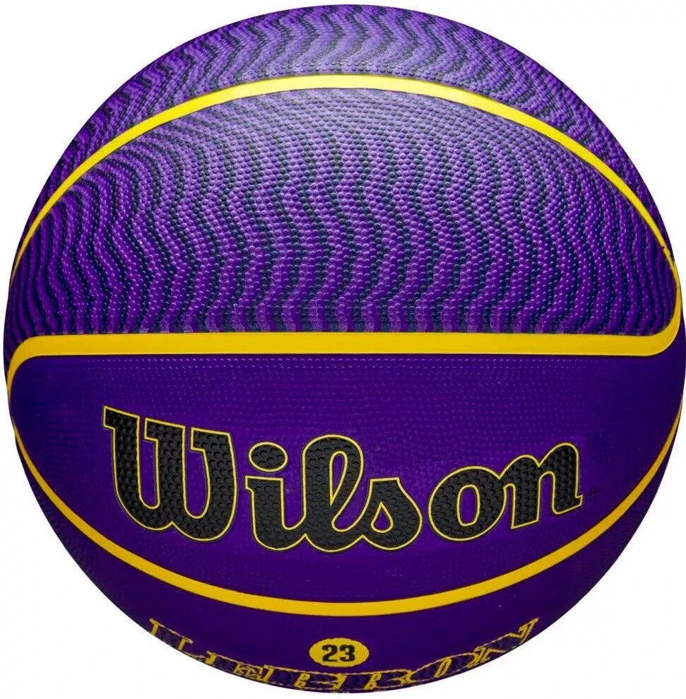 Wilson NBA Player Icon Outdoor Basketball - LeBron James - Size 7