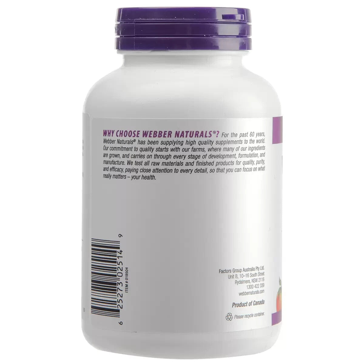 Webber Naturals Vitamin B12 1000mcg 100 Tablets