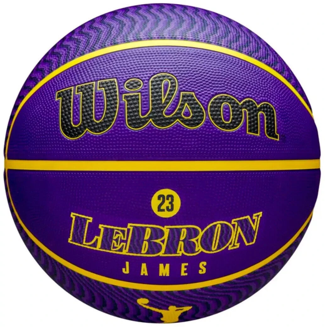 Wilson NBA Player Icon Outdoor Basketball - LeBron James - Size 7