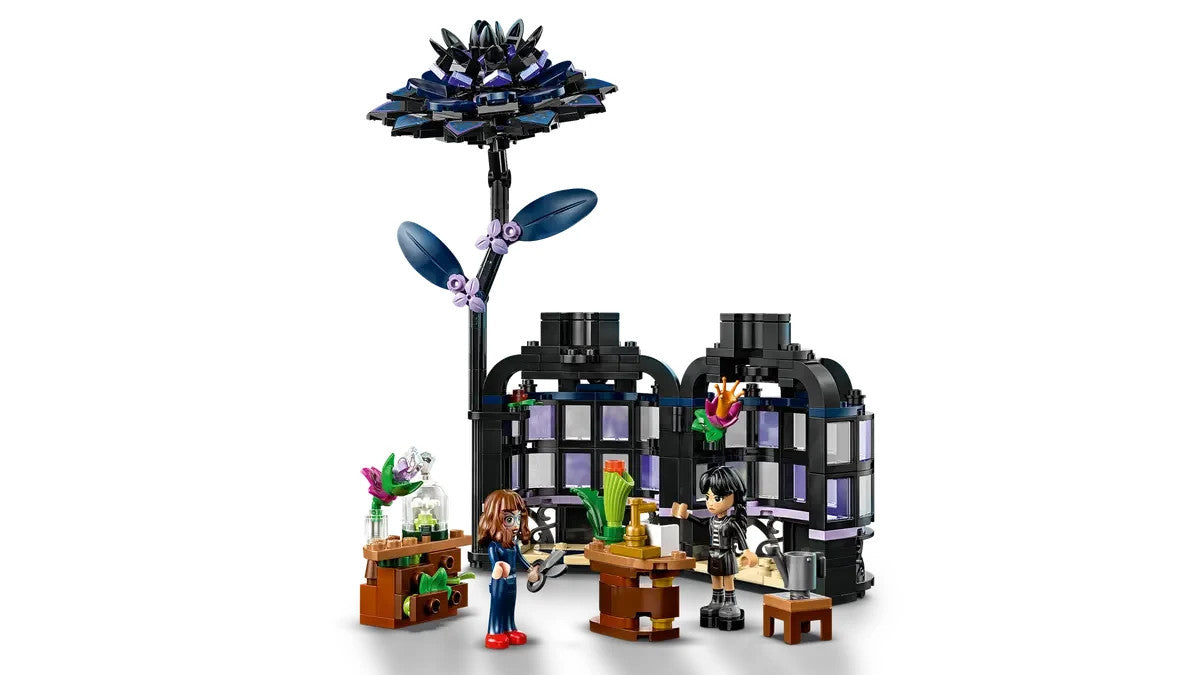 LEGO 76784 Wednesday Black Dahlia Flower Toy - Opening Play and Display Model