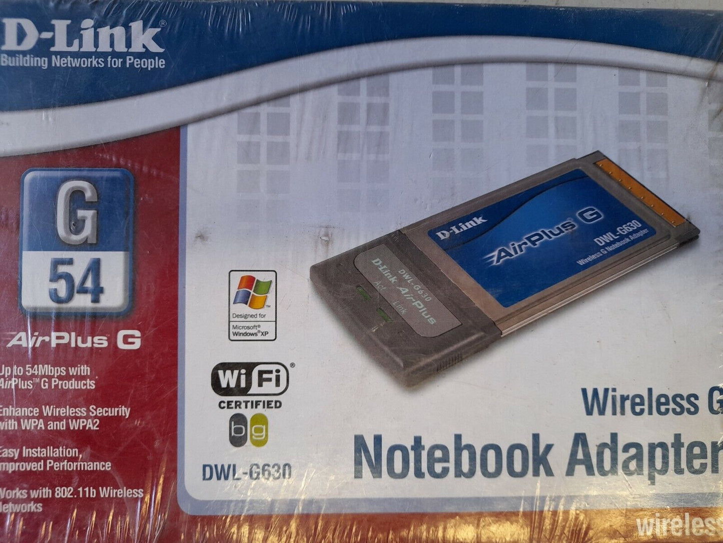 D-Link Wireless G Notebook Adapter DWL-G630 New & Sealed