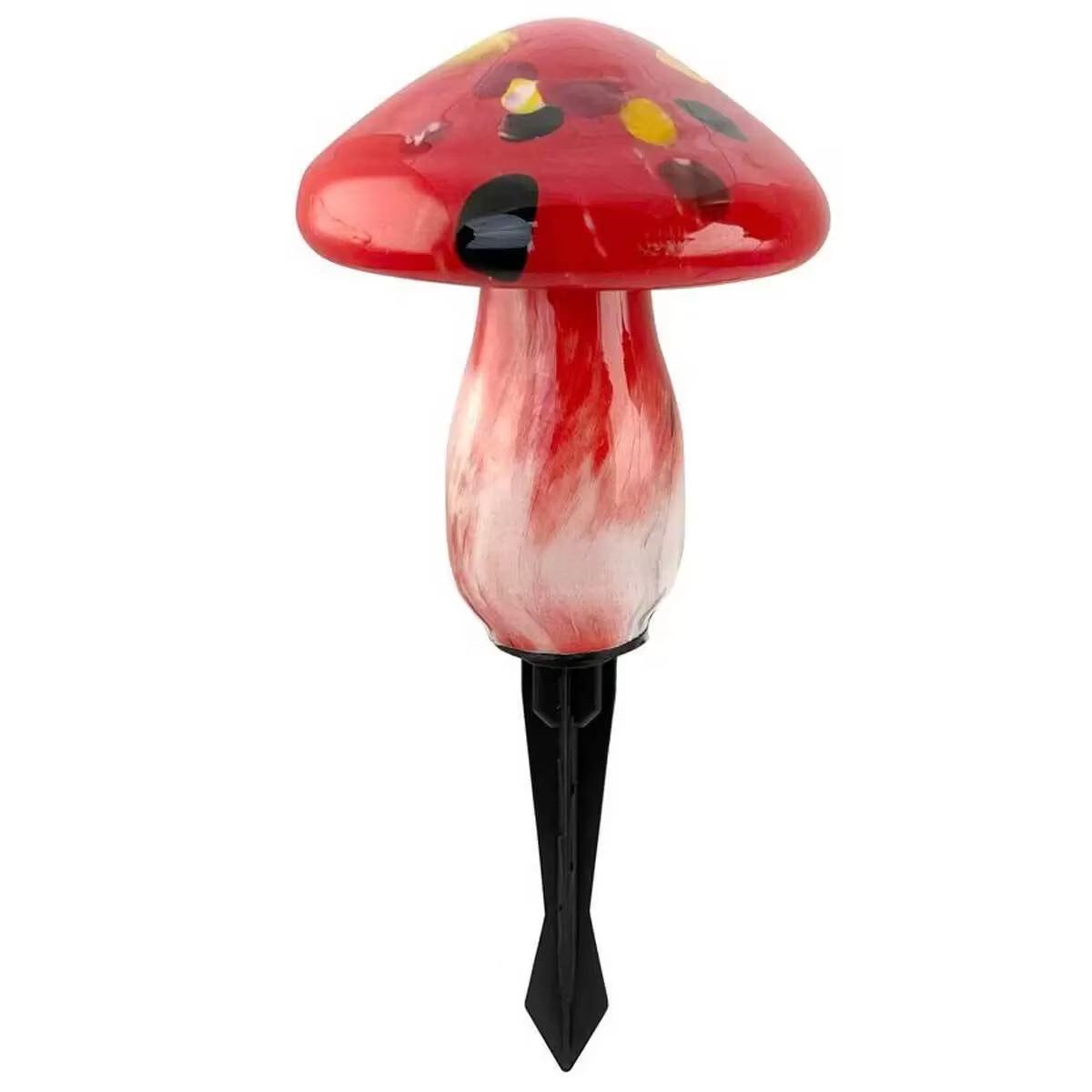 Infinity X1 Solar Powered Landscape Light Glass Mushroom Garden Lighting 3 Pack