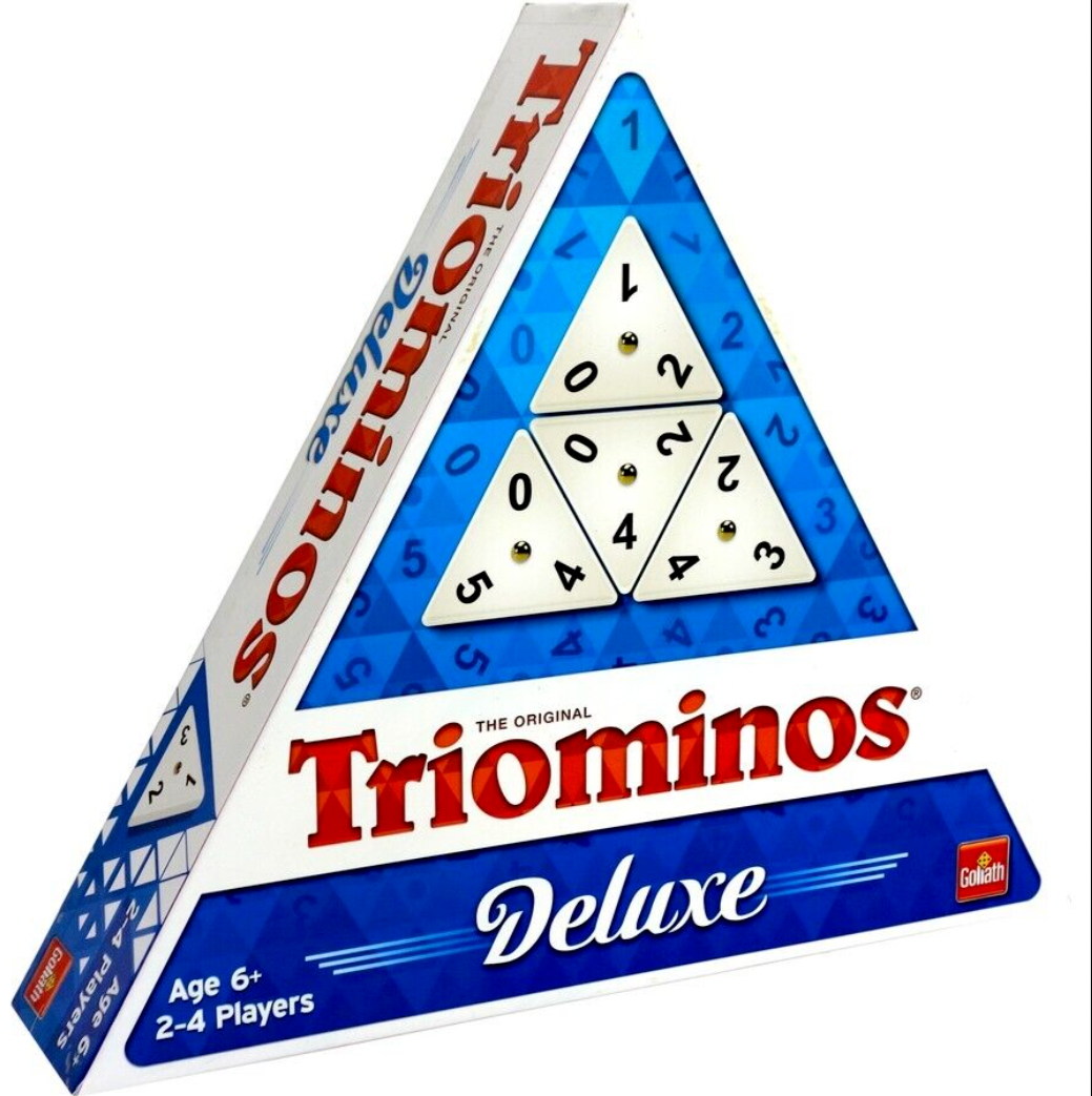 Pressman Tri-Ominos Deluxe Board Game The Original Triominos