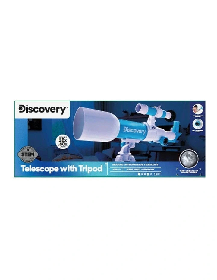 Discovery #Mindblown Telescope with Tripod 60X and 18x Lenes inc. Kids Sized