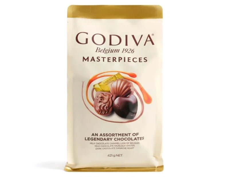 Godiva Masterpieces Assortment of Legendary Milk & Dark Chocolate 421g