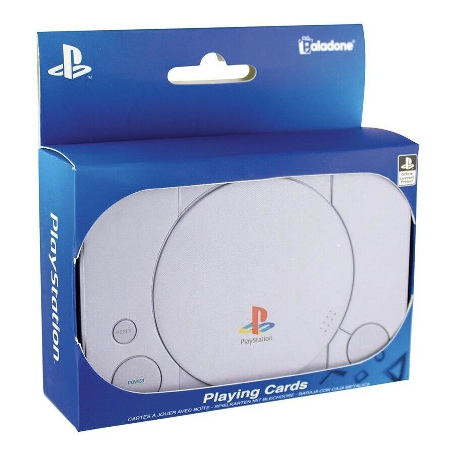 Paladone 9cm PlayStation Playing Cards In Collectable Tin *BRAND NEW/SEALED*