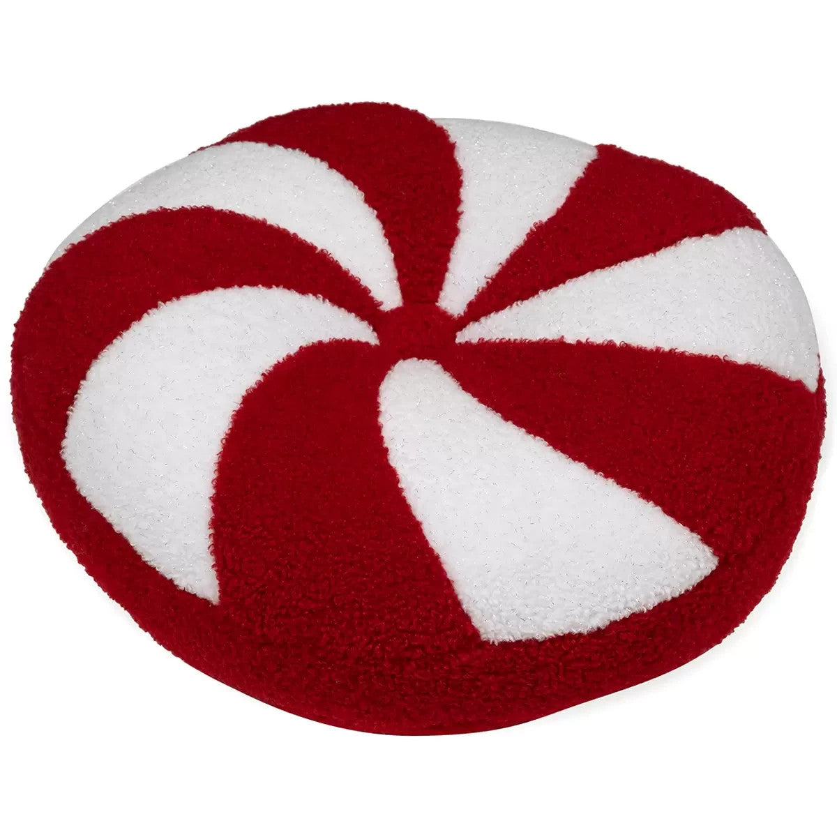 40cm Peppermint Round Pillow Christmas Plush Cushion Soft Toy Home Decor