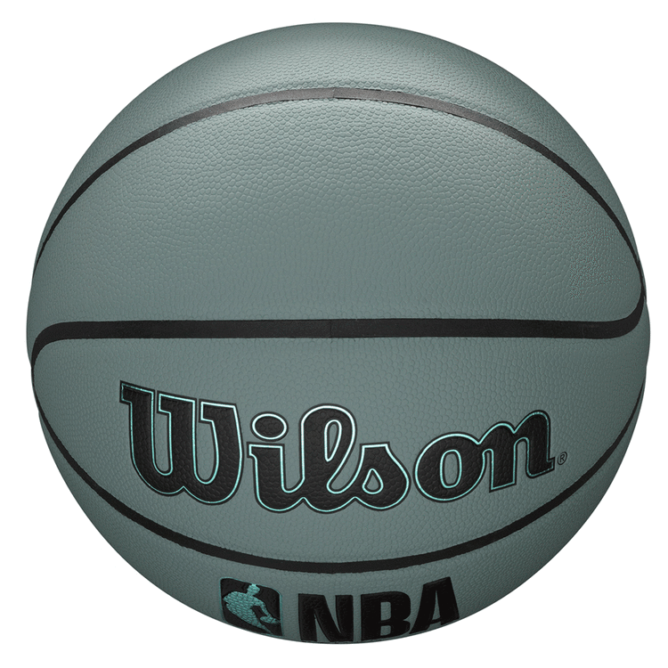 Wilson NBA Forge Light Blue Grey High-Performance Pro Seam Basketball out/indoor