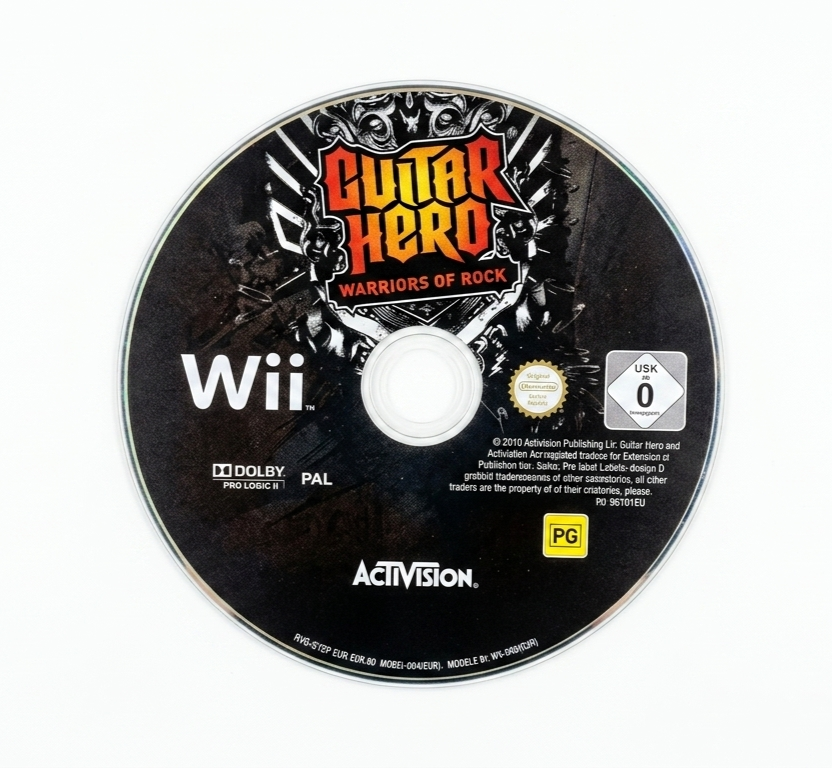 Guitar Hero Warriors of Rock Software Wii Disc Only