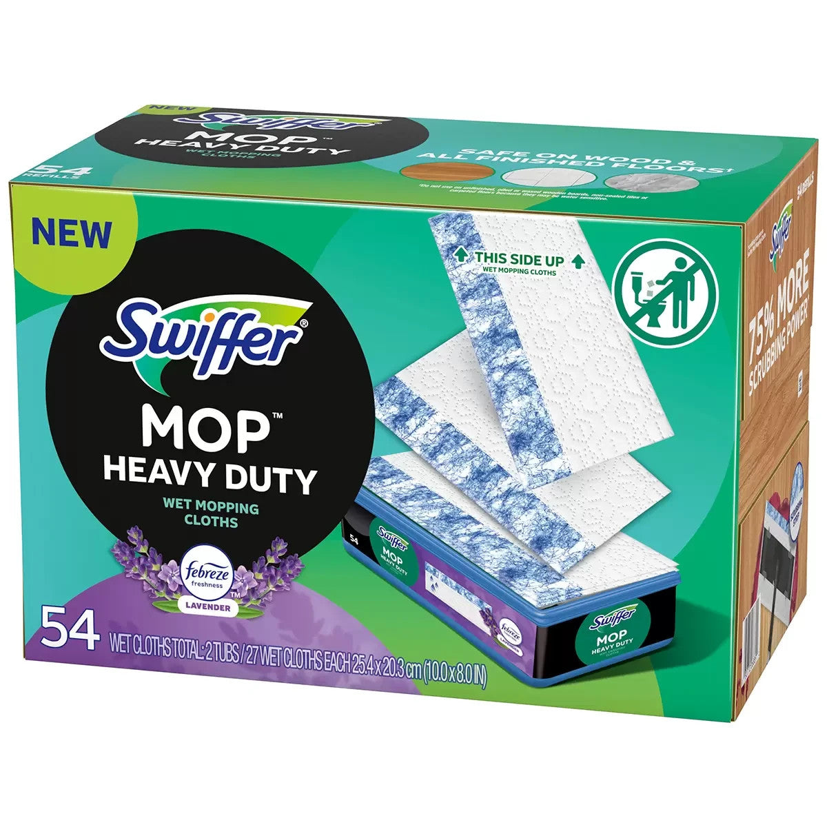 Swiffer Heavy Duty Wet Cloths 2 x 27 Count