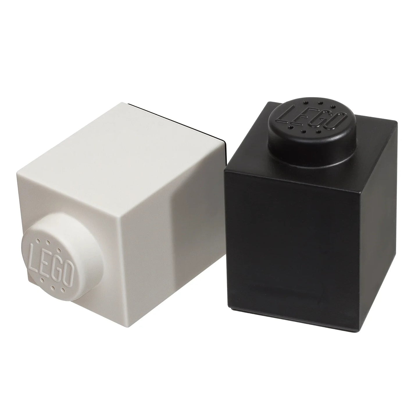 LEGO 850705 SALT AND PEPPER SHAKER SET BLACK AND WHITE BLOCKS, BRAND NEW