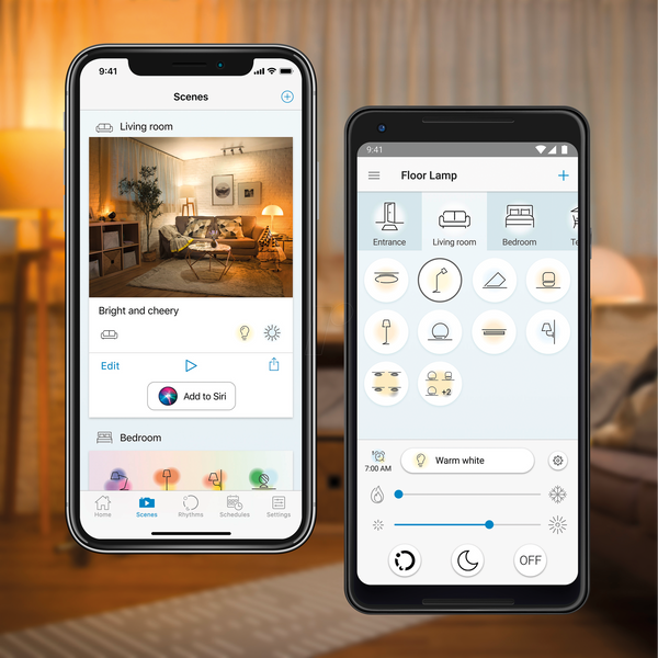 WiZ Smart LED Bulb A60 B22 Amber Filament 2000–4500K 720lm WiFi Google Alexa
