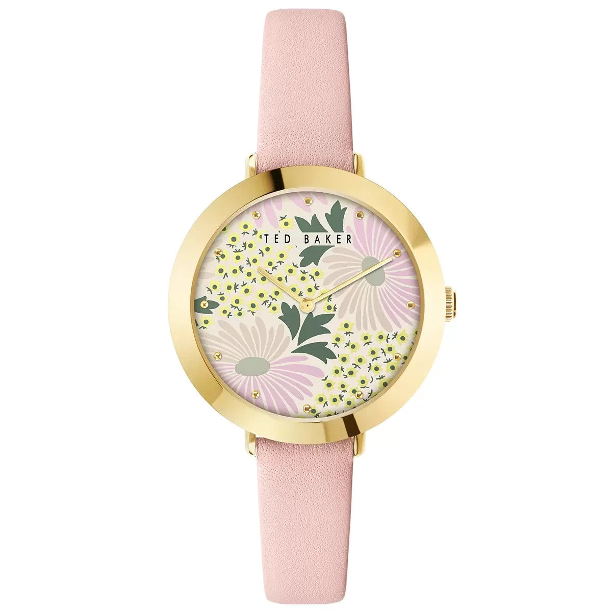Ted Baker London Ammy Floral Pink Genuine Leather Women's Watch BKPAMS304