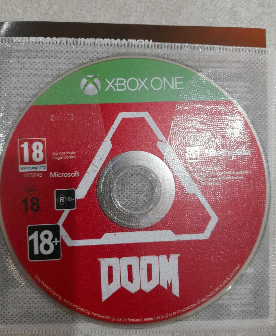 Doom Xbox One Disc Only