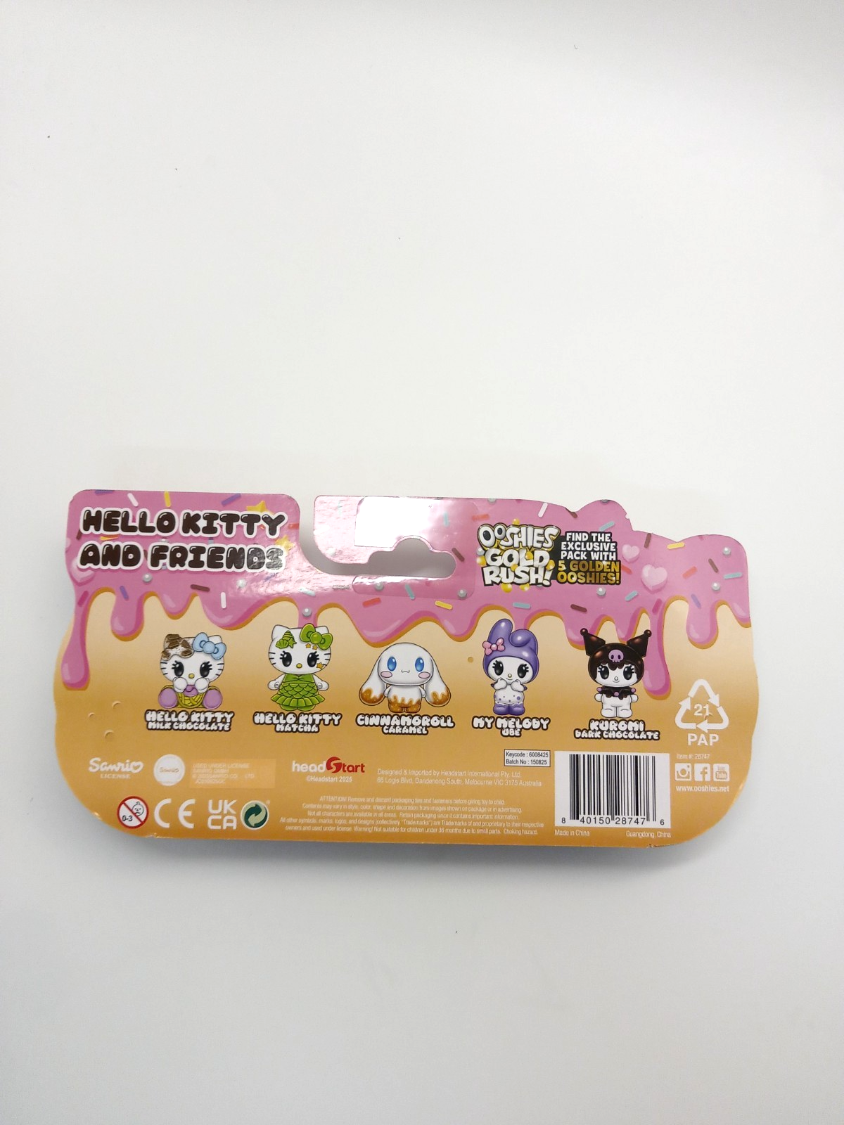 Ooshies Hello Kitty and Friends Gold Rush Standard 5-Pack