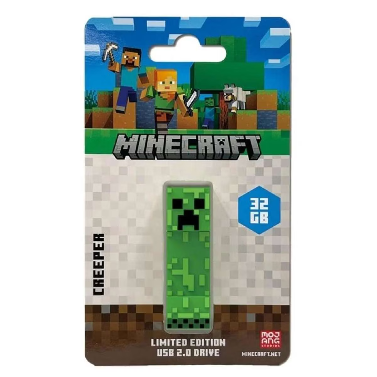 Verbatim Minecraft Mojang Limited Edition USB 2.0 Drive 32GB - Creeper