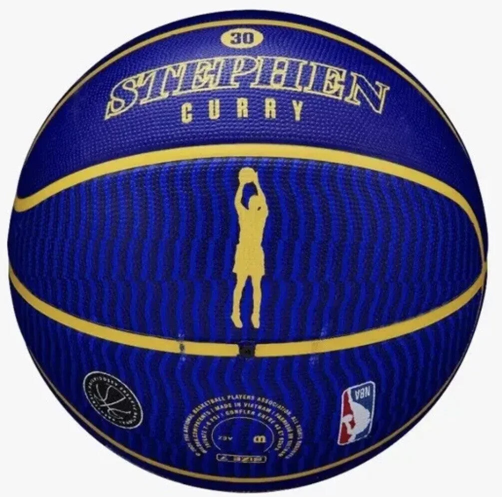 Wilson NBA Player Icon Outdoor Basketball - Stephen Curry - Size 7