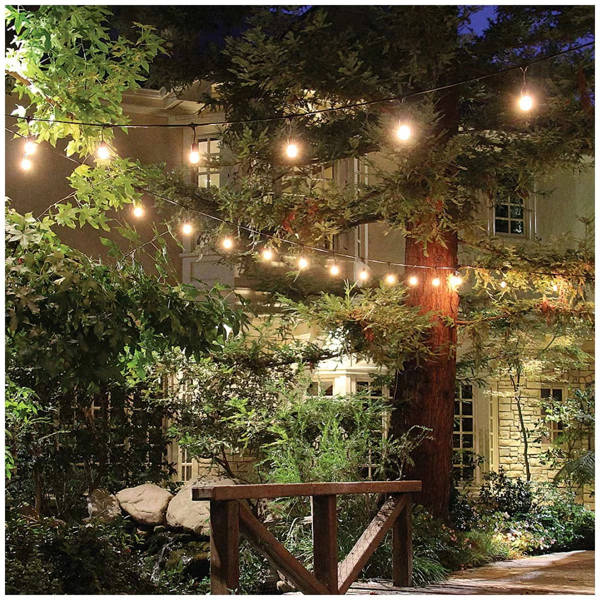 Feit Electric 14.6m/48ft Commercial LED String Lights Heavy Duty Indoor/Outdoor