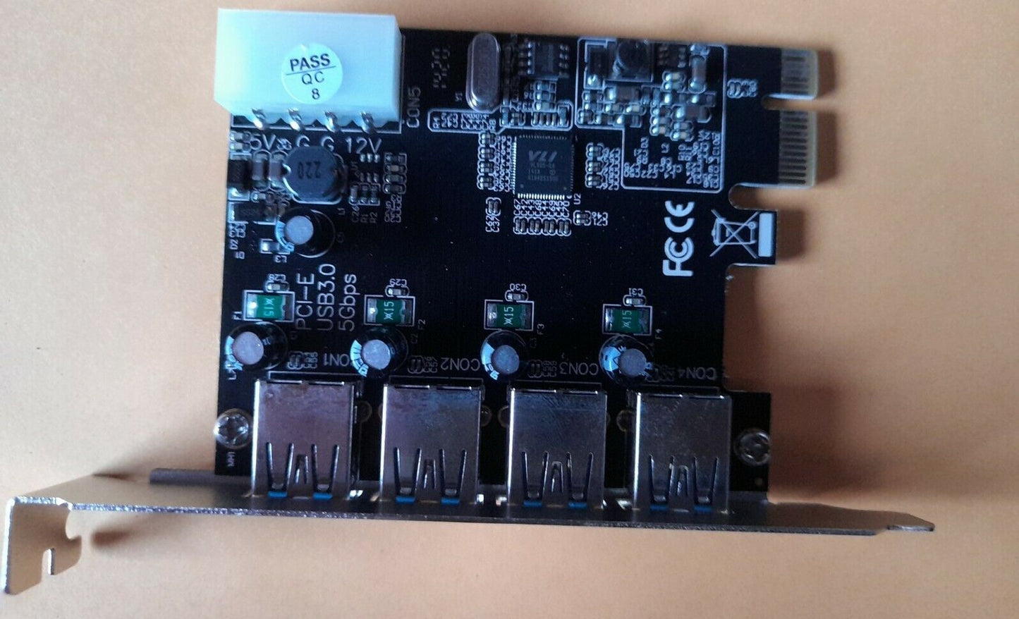 PCIE 4 ports USB 3.0 PCI Express Card