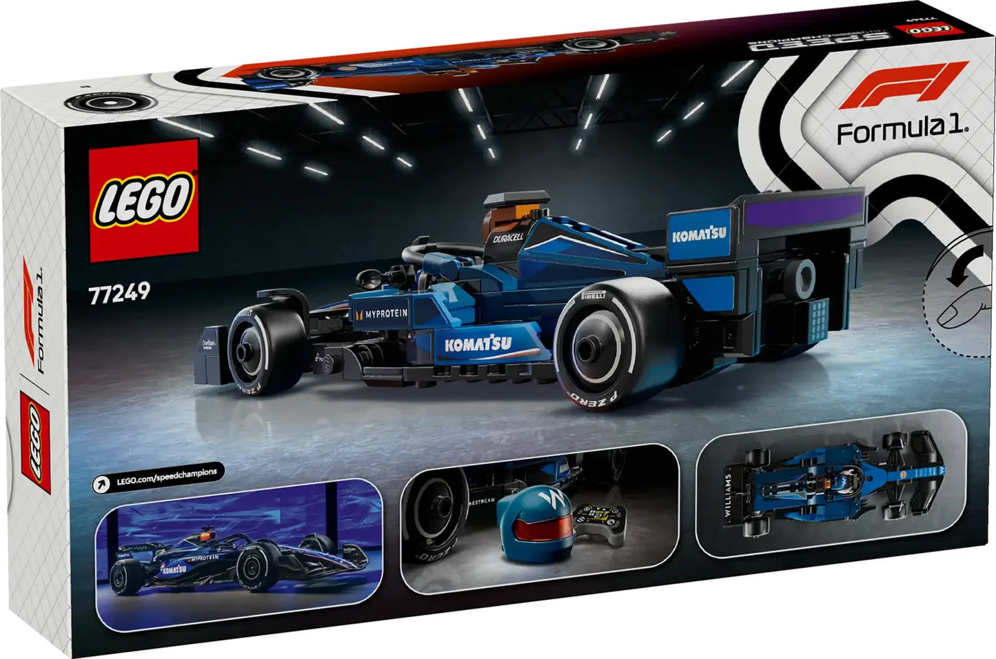 LEGO Speed Champions 77249 – Williams Racing FW46 – Formula 1 Race Car