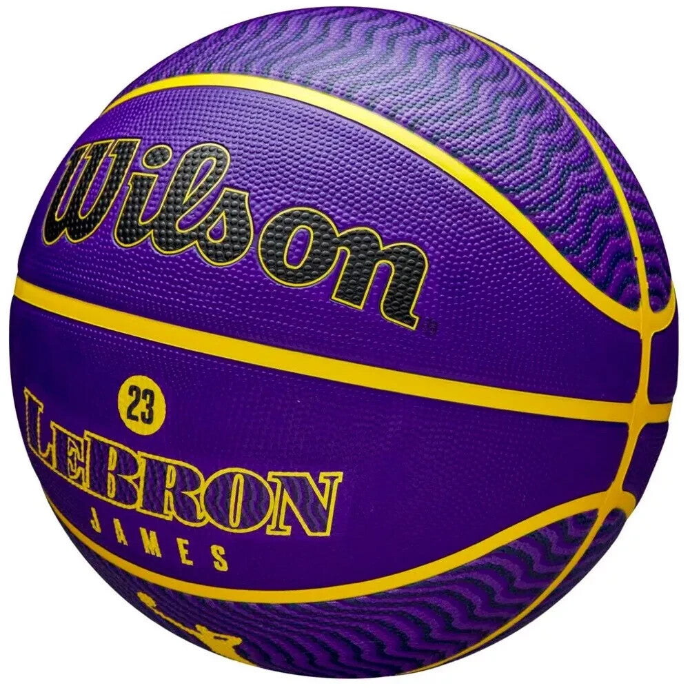 Wilson NBA Player Icon Outdoor Basketball - LeBron James - Size 7