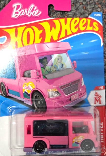Hot Wheels Barbie Dream Camper Roulotte Pink Age 3+21/250 1/5 Mattel Diecast