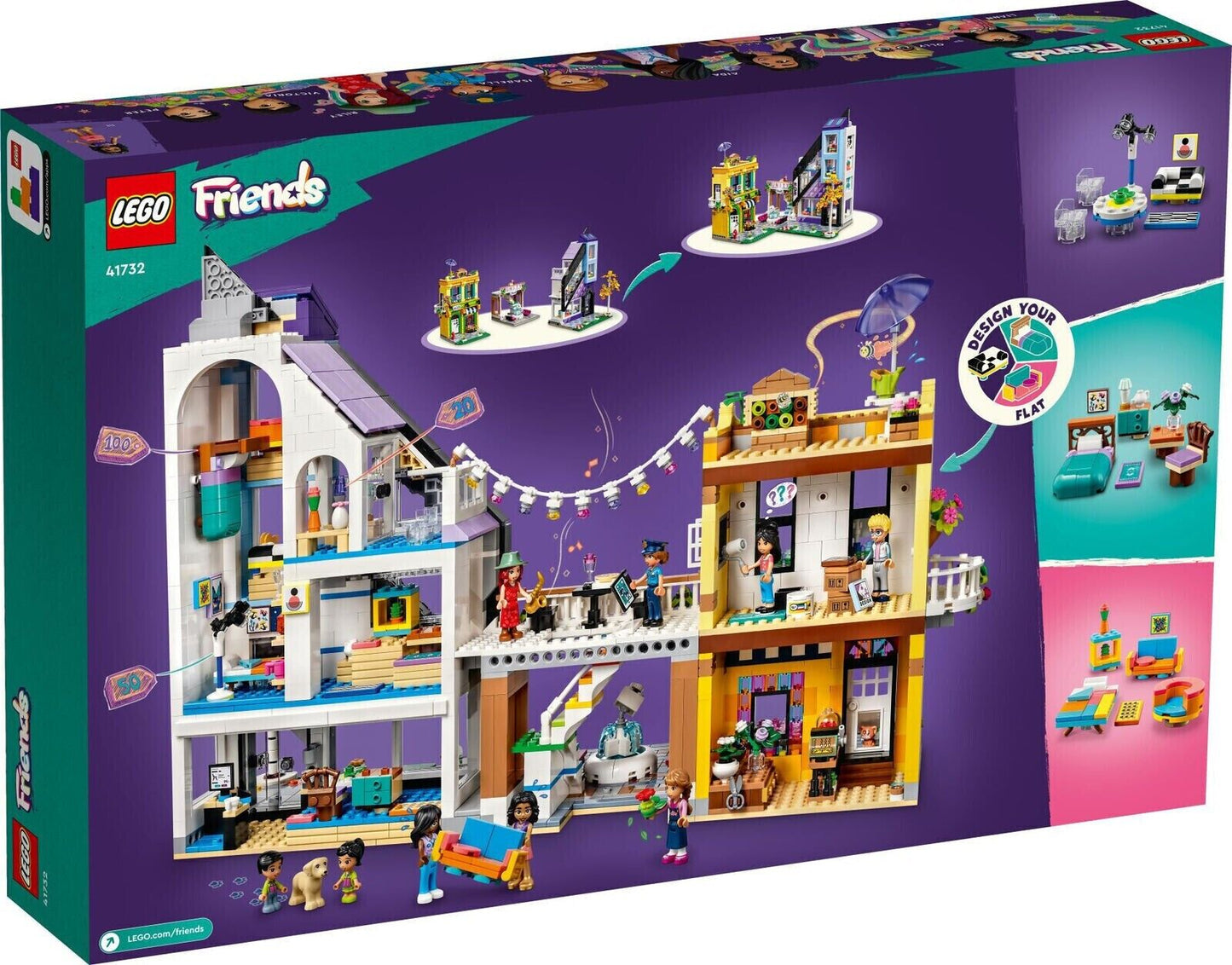 LEGO 41732 Friends Downtown Flower And Design Stores (Brand New Sealed)