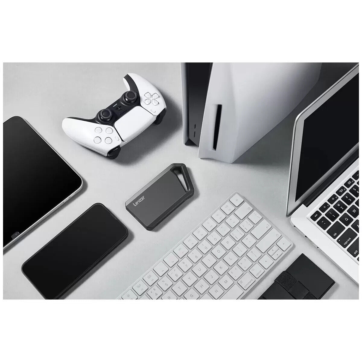 Lexar High-Performance 1TB NVMe Portable SSD with 64GB USB-C Dual Drive Storage