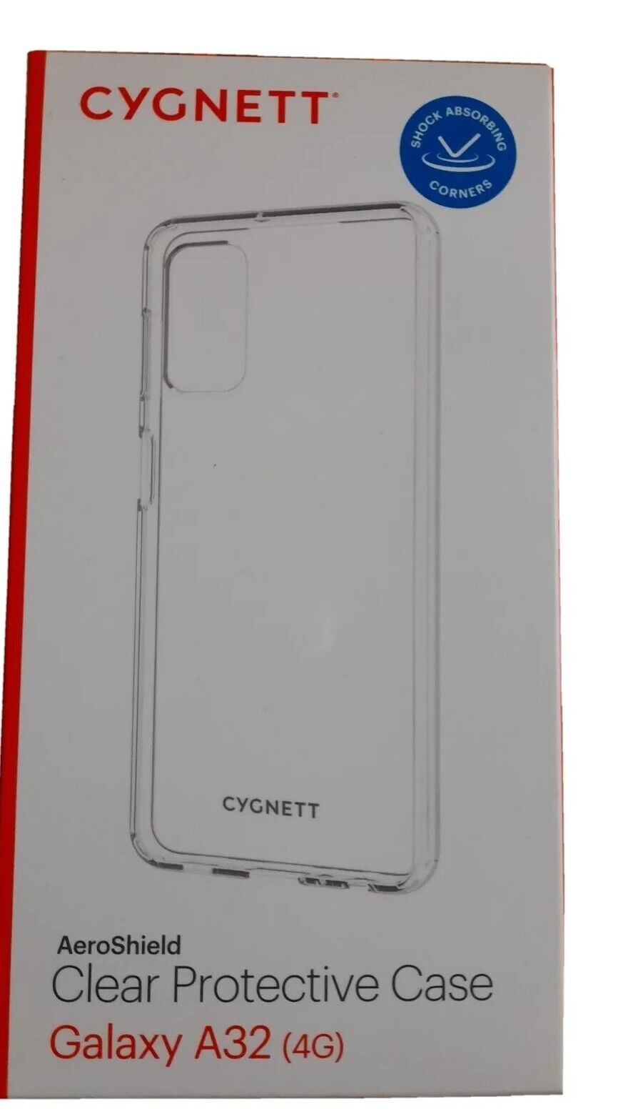 Cygnett AeroShield Clear Protective Case Galaxy A32(4G) Shock Absorbing Corners