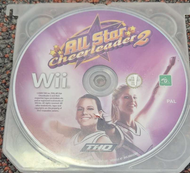 All Star Cheerleader 2 Nintendo Wii PAL Disc Only