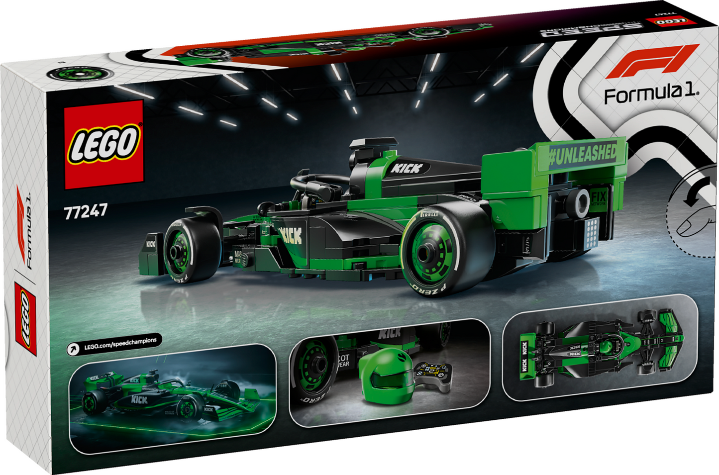 LEGO Speed Champions 77247 – KICK Sauber Formula 1 Team C44 Racing Car