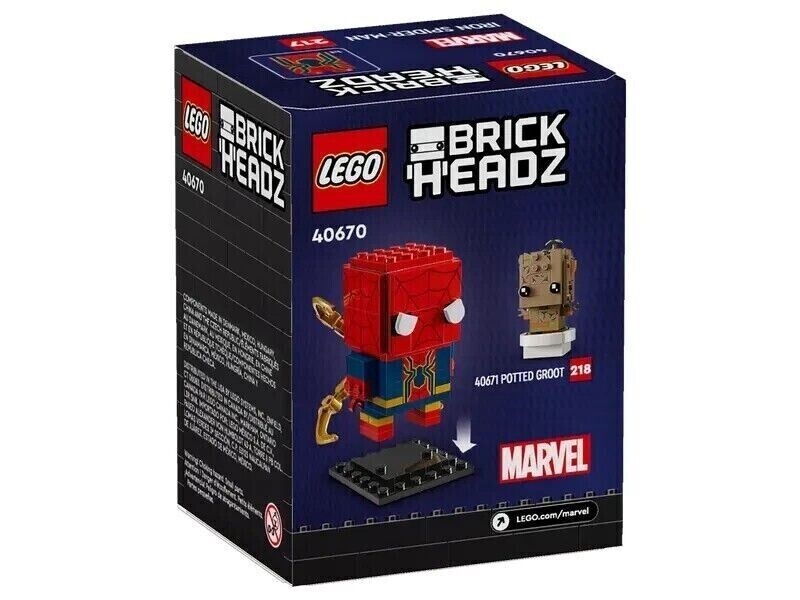 LEGO BRICKHEADZ Iron Spider Man 40670 Brick Headz Spiderman