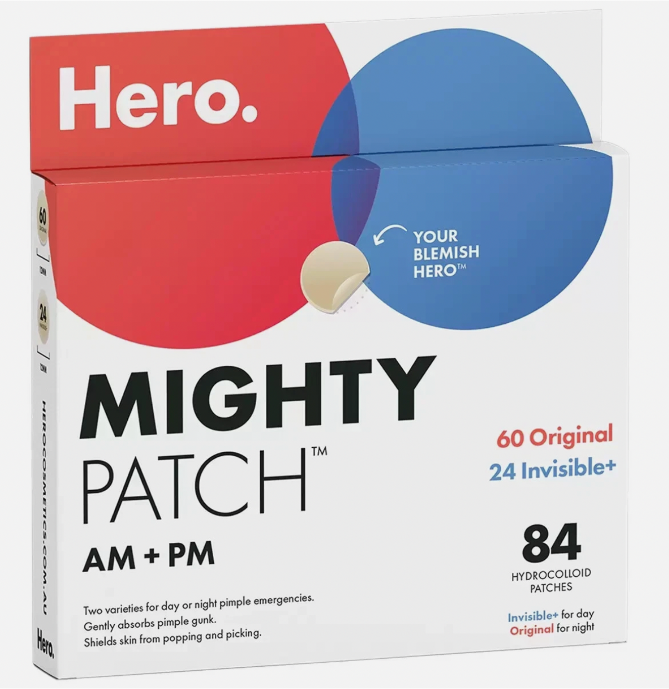 Hero Mighty Patch 60 Original Patches + 24 Invisible Patches