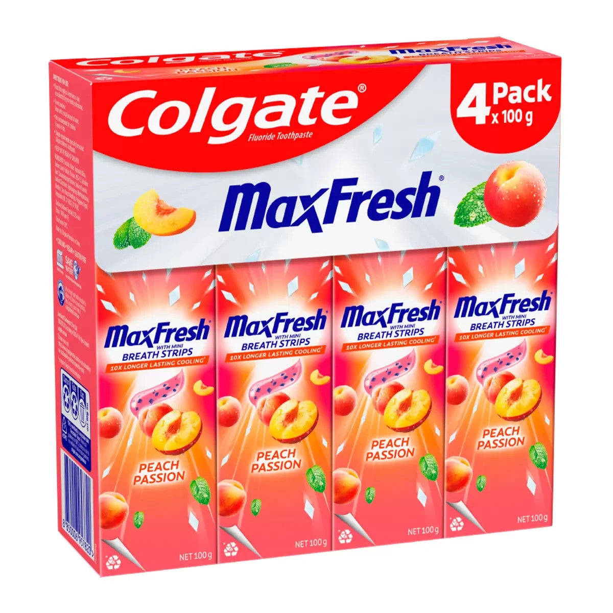 Colgate Max Fresh 4 x 100g Peach