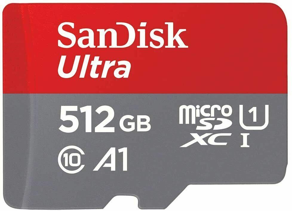 SanDisk 512GB Ultra Micro SD SDXC Memory Card 120MB/s A1 UHS-I U1 Mobile