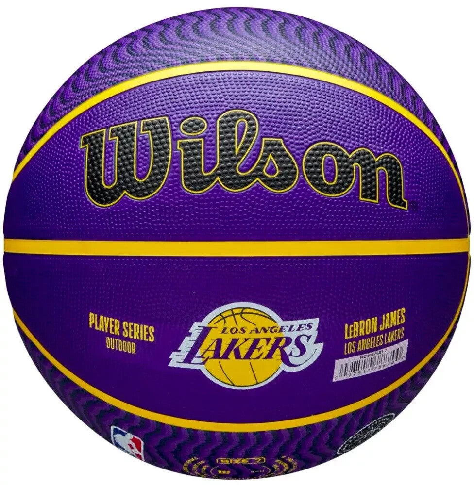 Wilson NBA Player Icon Outdoor Basketball - LeBron James - Size 7