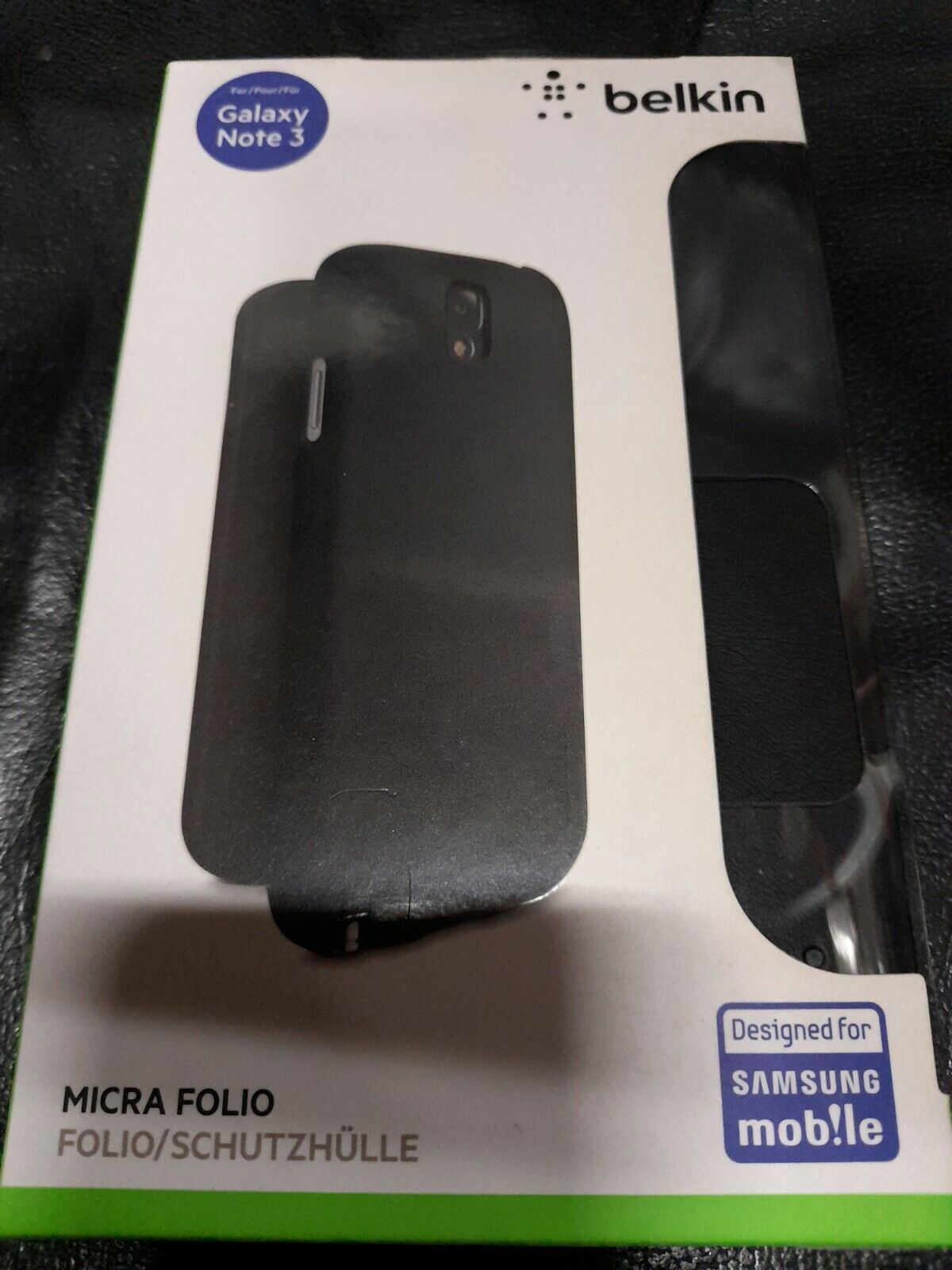 Belkin Micra Folio Case Wallet for Samsung Galaxy Note 3 Brand New F8M688B1C00
