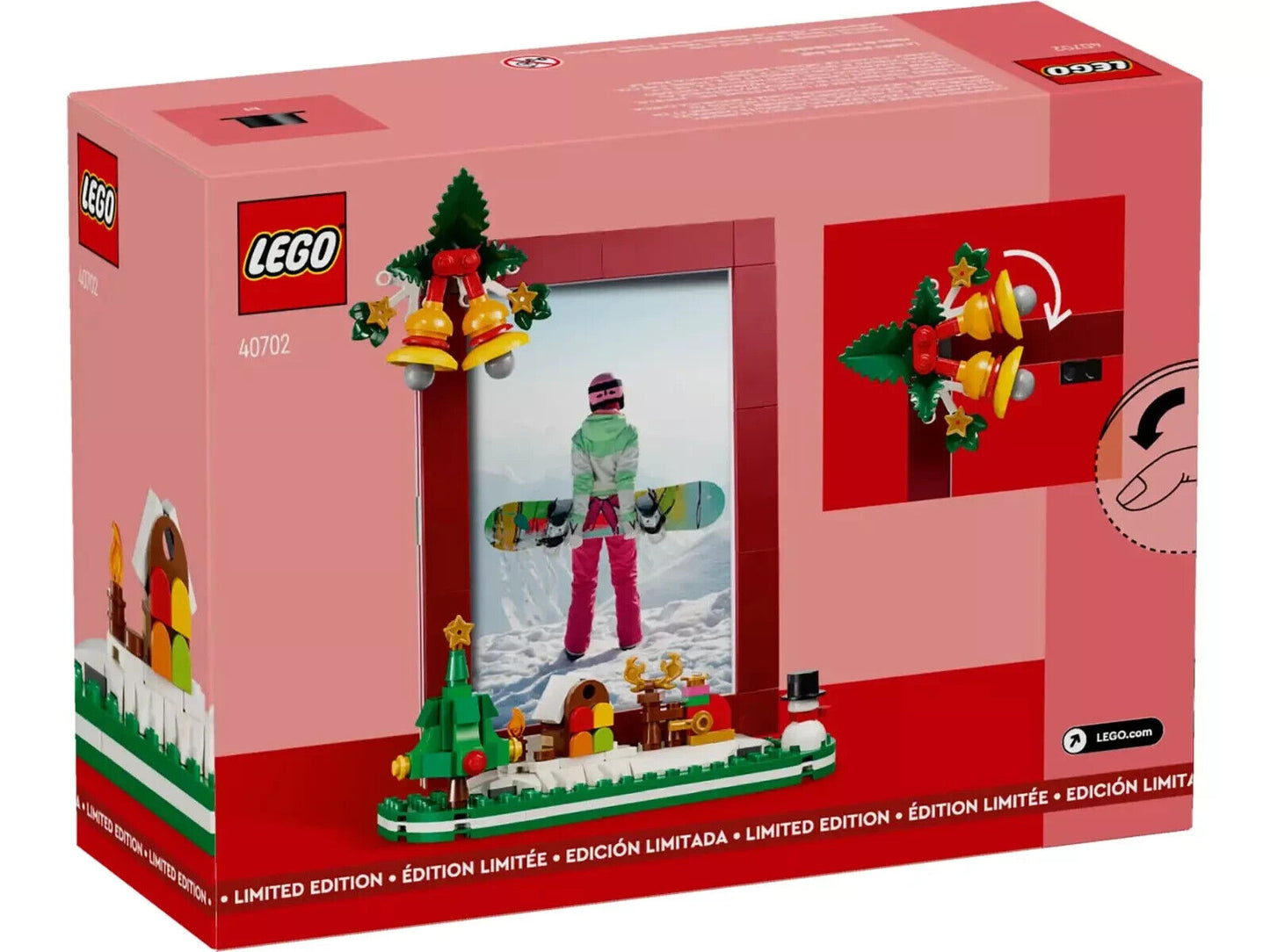 LEGO 40702 Christmas Picture Frame Home Decoration Family Photo