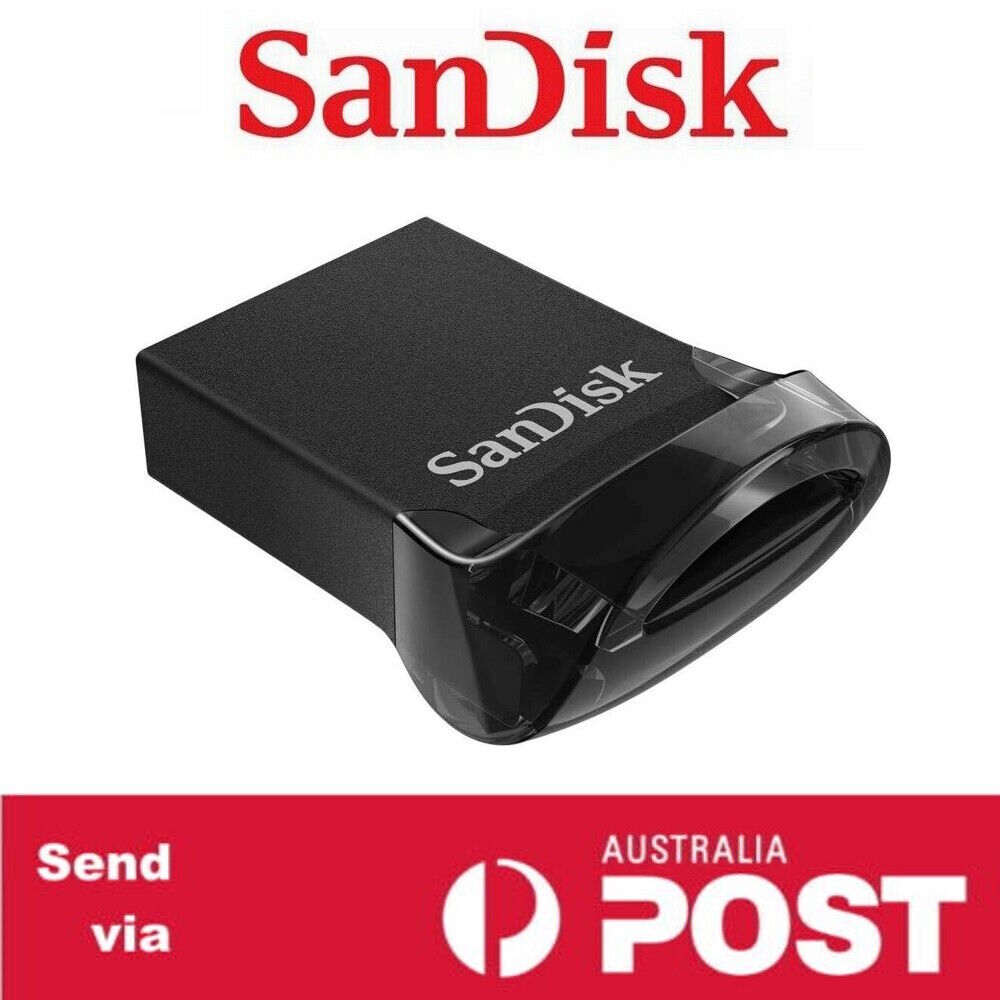 USB Drive 32GB 64GB 128GB 16GB SanDisk Ultra Fit 3.1 Flash Memory Stick SD CZ430