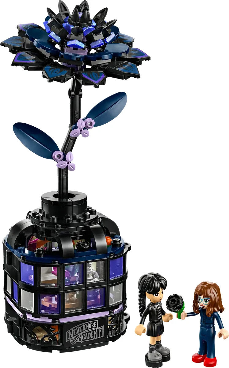LEGO 76784 Wednesday Black Dahlia Flower Toy - Opening Play and Display Model