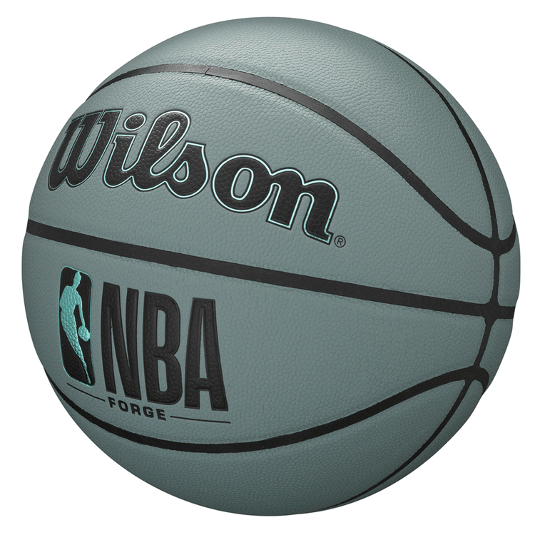 Wilson NBA Forge Light Blue Grey High-Performance Pro Seam Basketball out/indoor