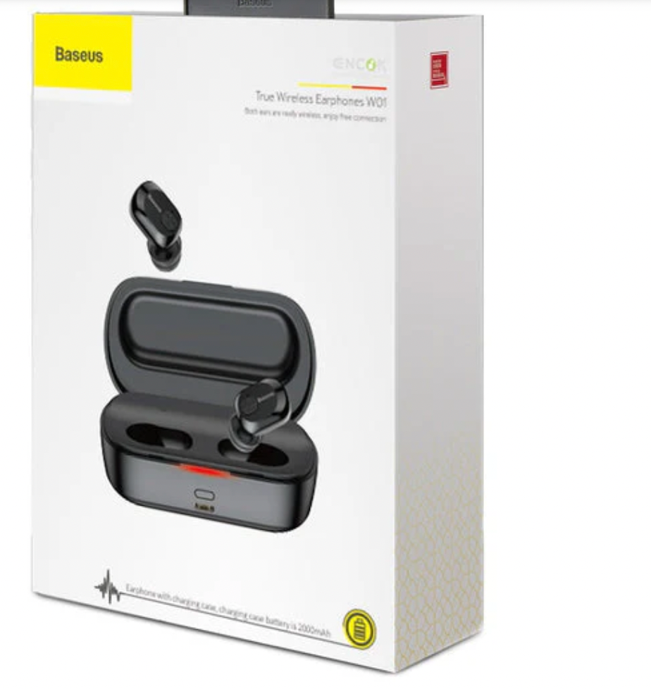 Baseus Encok W01 Wireless Bluetooth Earphones with Noise Cancellation